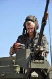 Учения морской пехоты и танковых войск на военном полигоне вблизи Болграда