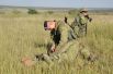 Учения морской пехоты и танковых войск на военном полигоне вблизи Болграда