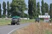 Учения морской пехоты и танковых войск на военном полигоне вблизи Болграда