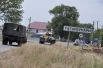 Учения морской пехоты и танковых войск на военном полигоне вблизи Болграда