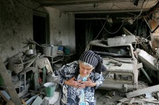 Выжившая жительница Цхинвали.