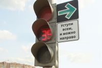 Экспериментальный дорожный знак на пересечении Андропова и Нагатинской в Москве.