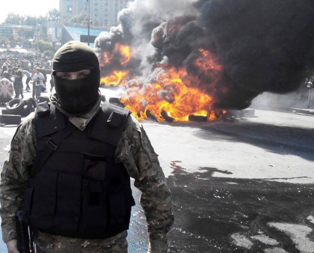 В палатках активистов Майдана нашли оружие