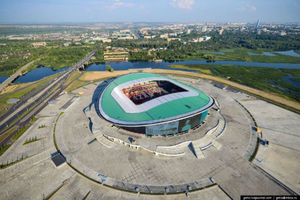 Новая футбольная арена, где пройдет чемпионат мира по футболу в 2018 году