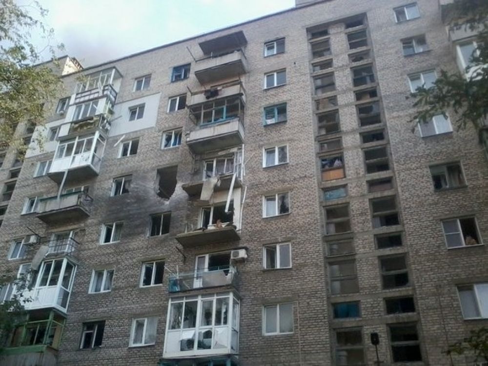 Ясиноватая под артобстрелом