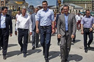Виталий Кличко на Почтовой площади