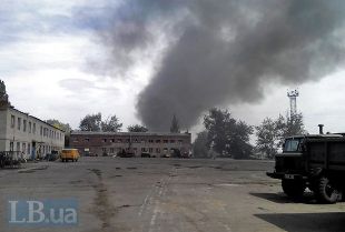 Луганский аэропорт после обстрелов