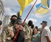 Бойцов батальона «Азов» провожали в зону АТО