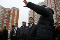 Губернатор Московской области Андрей Воробьев посетил площадку строительной фирмы «Мортон» в городском округе Балашиха.