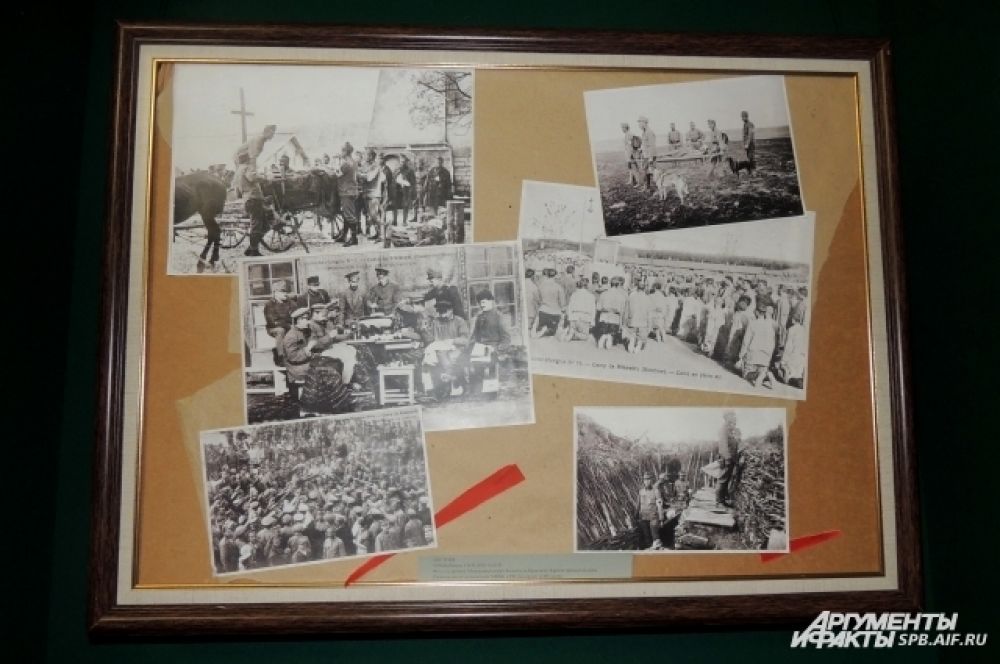 В зале Корфа выставлены фотографии с самого фронта.