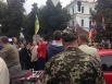 Под Минобороны в Киеве митингующие перекрыли Воздухофлотский проспект