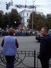 Под Минобороны в Киеве митингующие перекрыли Воздухофлотский проспект