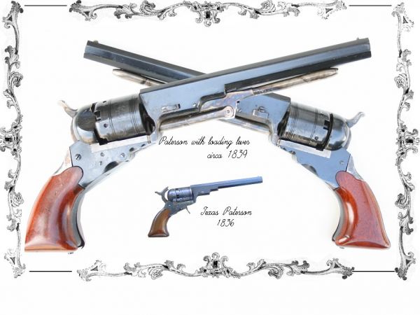 Первый Colt был запатентован его создателем – 22-хлетнмим Самюэлем Кольтом – 2 сентября 1836 года. Основное отличие системы револьвера Кольта было центральное воспламенение заряда, а также пули к револьверу были цилиндрической формы, а не сферической.