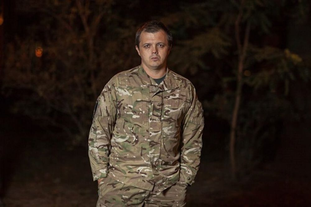 Комбат «Донбасса» Семен Семенченко без маски