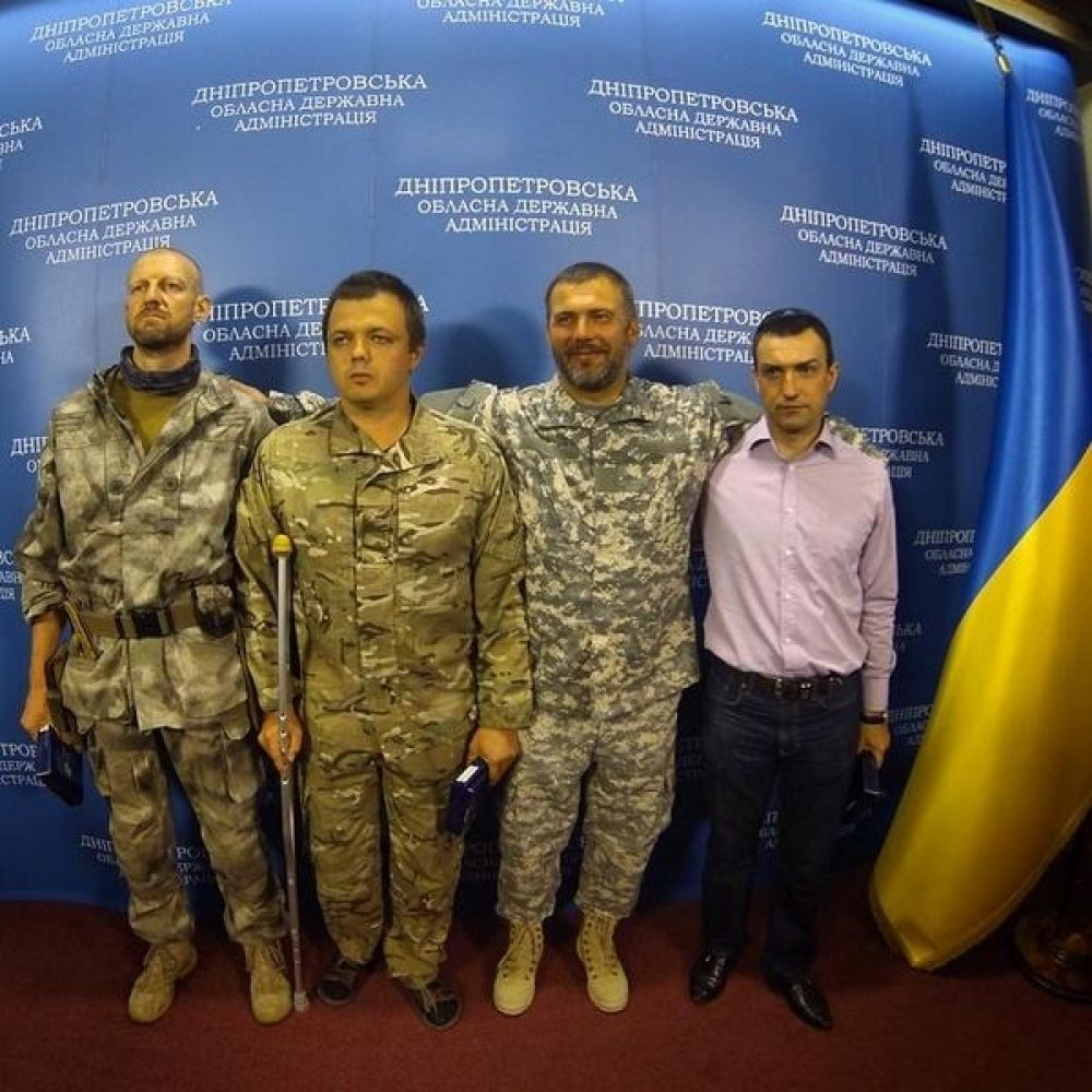 Комбат «Донбасса» Семен Семенченко без маски