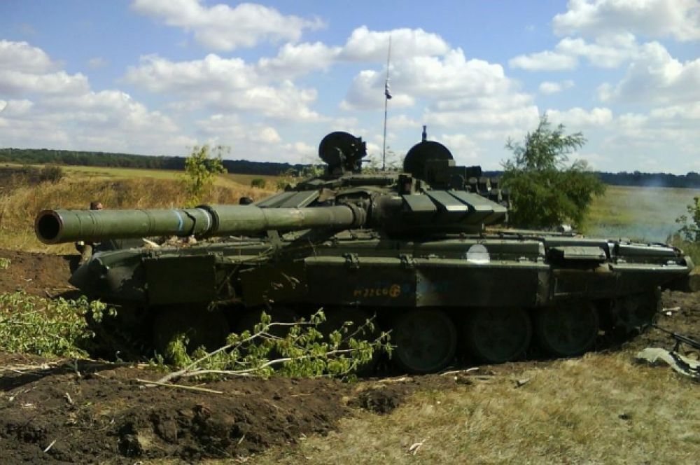 Уничтоженная бронетехника боевиков