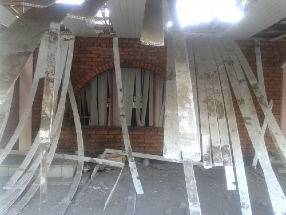 Обстрел Луганской области