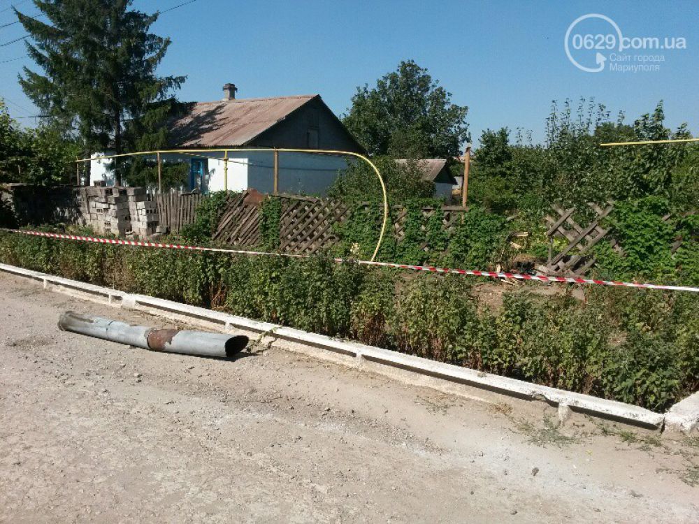 В Мариуполе снаряд перебил газопровод в поселке Каменск