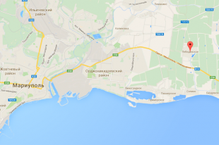 Село Лебединское на карте Google