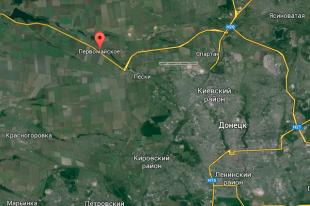 Населенный пункт Первомайское на карте Google