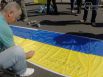 Километр флагов Украины в поддержку Мариуполя