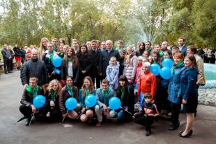 Совместными усилиями первый омский городской фонтан восстановлен.
