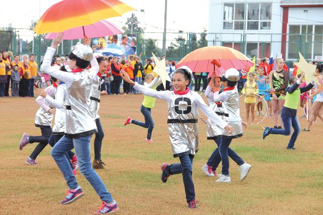В этом году в спортивных соревнованиях приняли участие даже дошкольники.