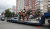 Транспортировка слона по ул.Челябинска