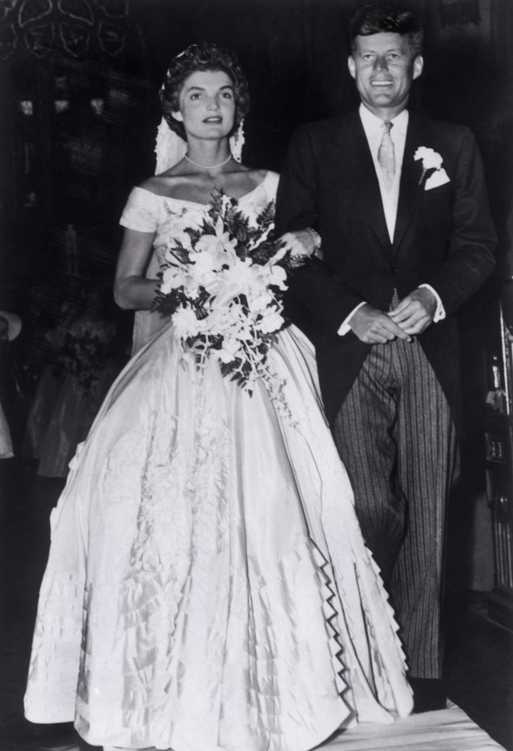 12 сентября 1953 года Жаклин Ли Бувье и Джон Кеннеди поженились. Свадебная церемония прошла в церкви Св. Марии в Ньюпорту в штате Род-Айленд.