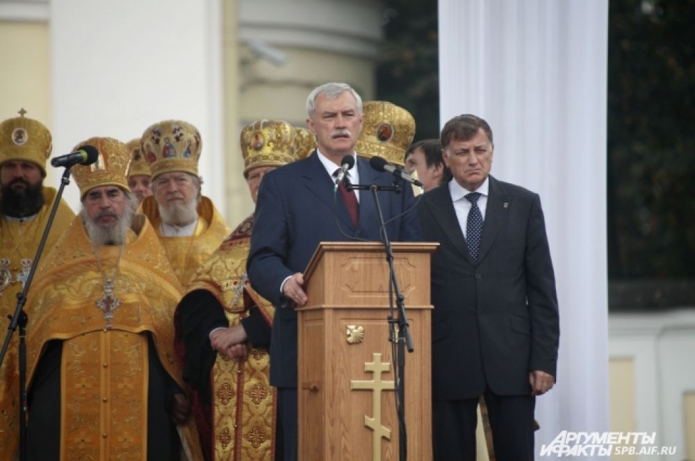 На празднике присутствовал врио губернатора Петербурга Георгий Полтавченко.
