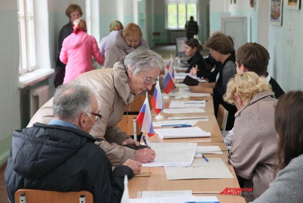 Голосование на избирательных участках Металлургического района Челябинска