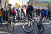 Виталий Кличко приехал на работу на велосипеде