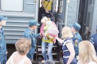 Среди приехавших в Омск беженцев много семей с детьми.