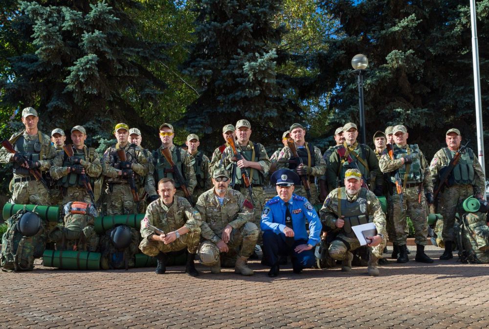 Батальон спецназа «Кривбасс» отправился в зону АТО