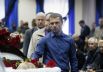 Главный тренер ФК «Динамо» Сергей Ребров во время церемонии прощания с Андреем Гусиным