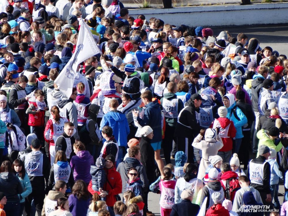 Кросс нации в Ханты-Мансийске собрал 1500 тысячи участников.