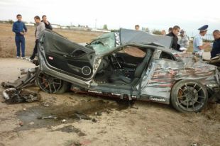 Nissan GT-R после аварии