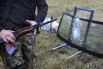Под Киевом демонстративно обстреляли бронетехнику для сил АТО