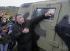 Под Киевом демонстративно обстреляли бронетехнику для сил АТО