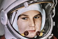 Космонавт Валентина Терешкова перед стартом в космос 16 июня 1963 года.