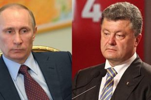 Петр Порошенко и Владимир Путин