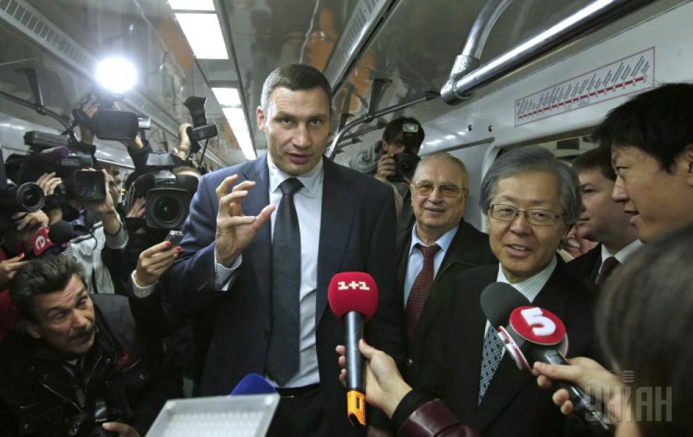 Модернизированные вагоны метро в Киеве