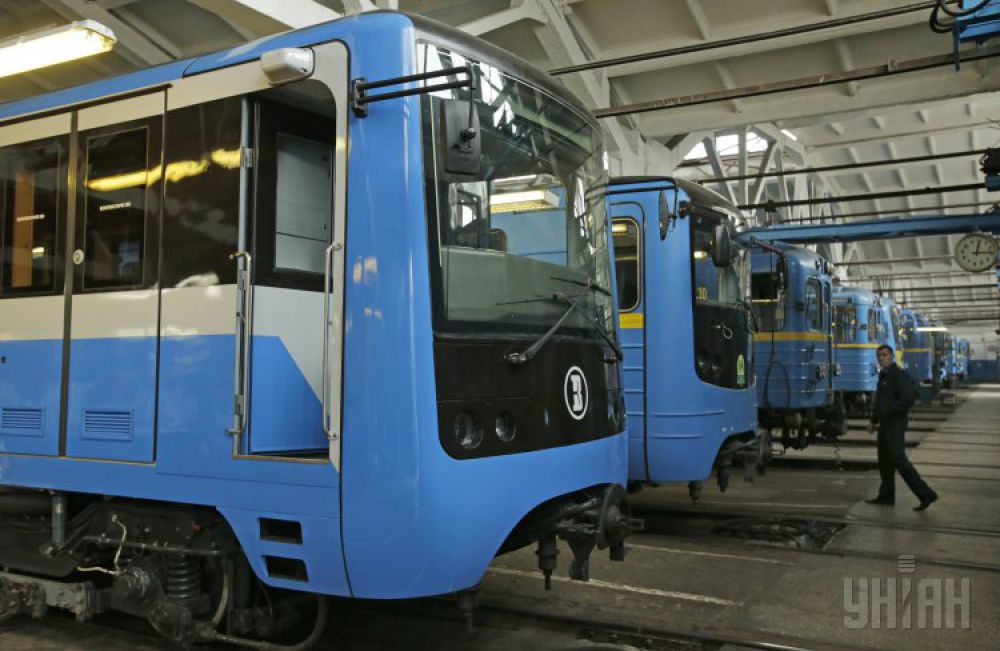 Модернизированные вагоны метро в Киеве