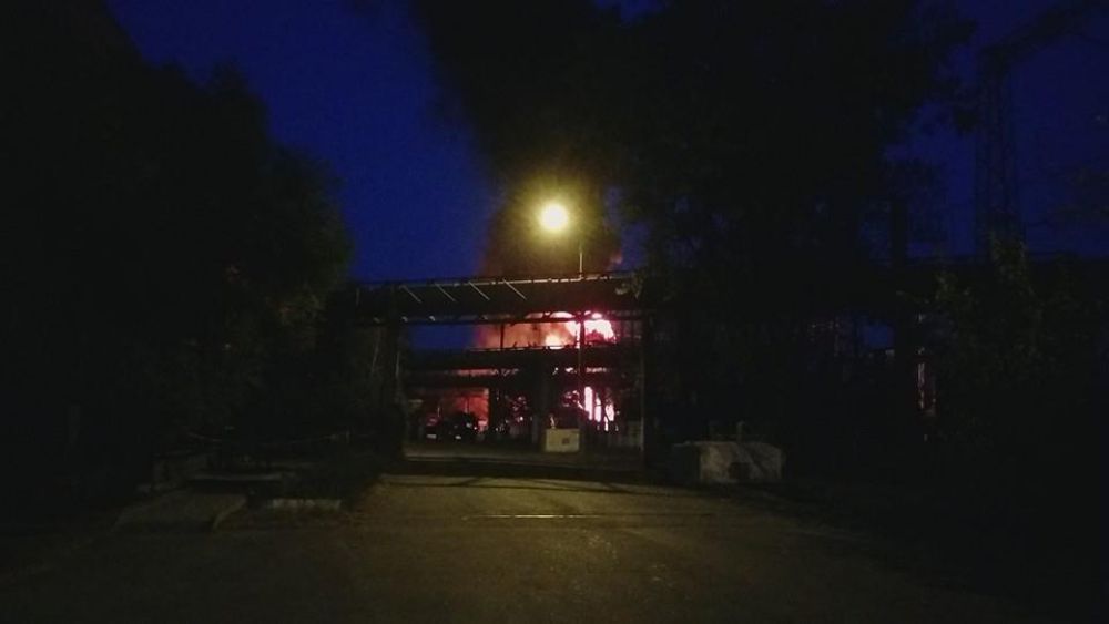 пожар на Луганской ТЭС