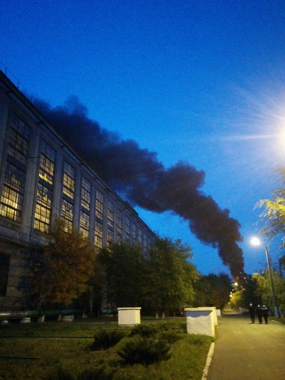 пожар на Луганской ТЭС