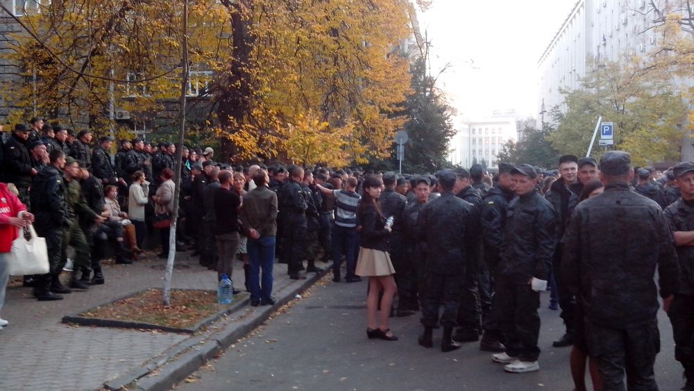 Нацгвардия возле АП
