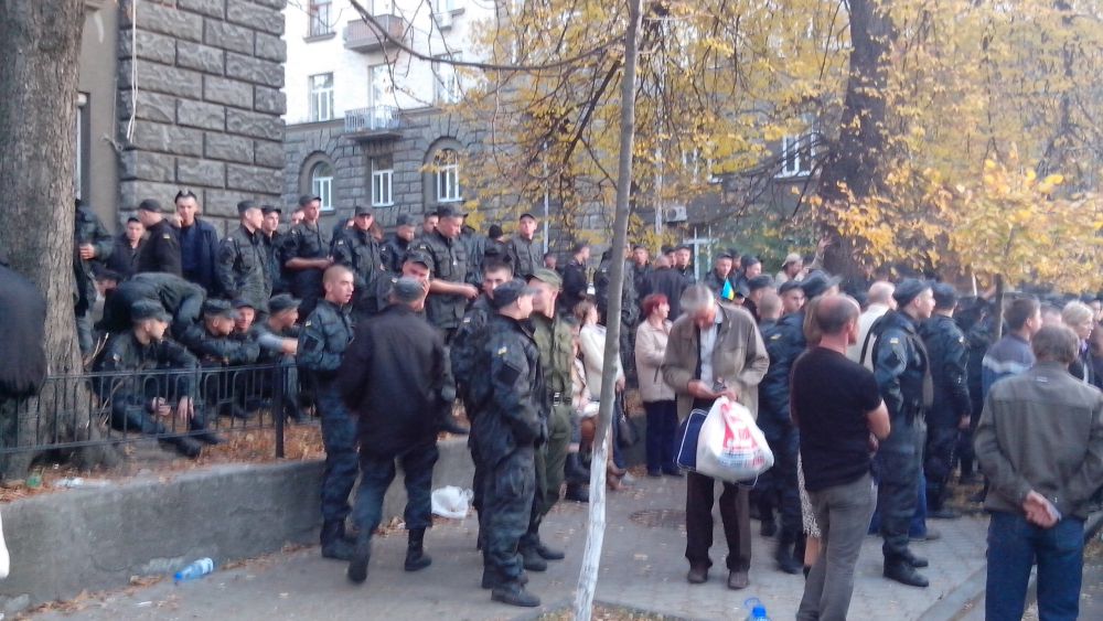 Нацгвардия возле АП