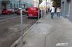 На Межигорской установили столбики для нерадивых парковщиков