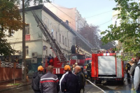 Пожар в Дебальцево