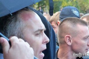 Шуфрич получил по лбу в Николаеве